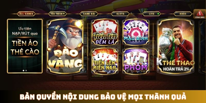 Bản quyền nội dung bảo vệ mọi thành quả