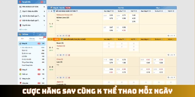 Cược hăng say cùng K Thể Thao mỗi ngày