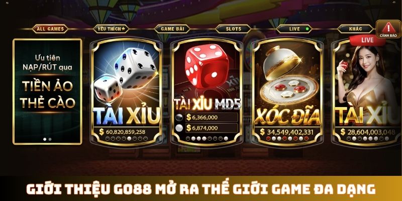Giới thiệu GO88 mở ra thế giới game đa dạng