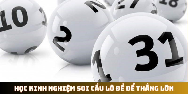 Học kinh nghiệm soi cầu lô đề để thắng lớn
