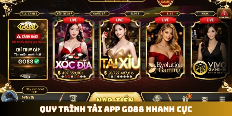 Quy trình tải app GO88 nhanh cực